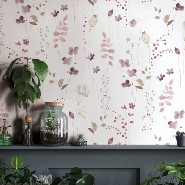 Galerie Wallpaper Product code: 88967_2 - Summer Breeze Wallpaper Collection - White, Red Colours -  