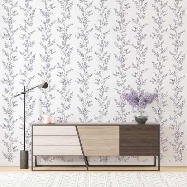 Galerie Wallpaper Product code: 88991_2 - Summer Breeze Wallpaper Collection - White, Purple Colours -  