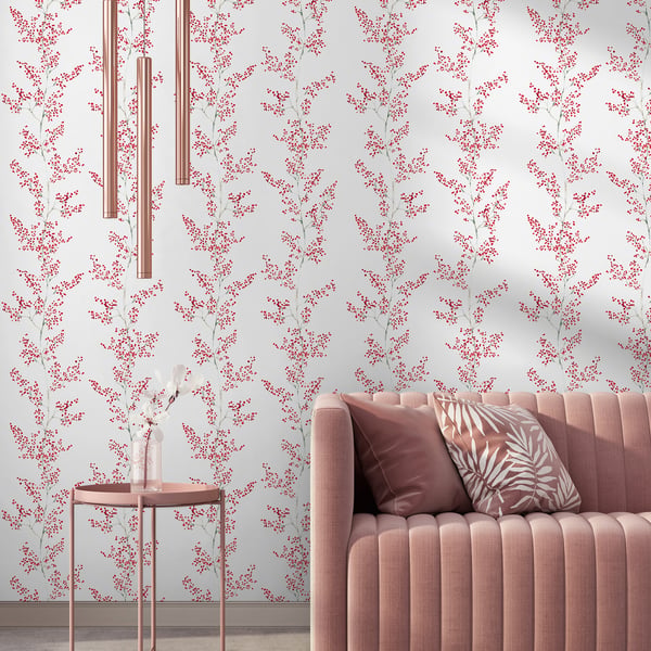 Galerie Wallpaper Product code: 88992_2 - Summer Breeze Wallpaper Collection - White, Red Colours -  