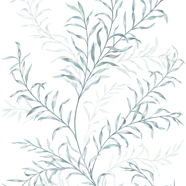 Galerie Wallpaper Product code: 89014 - Summer Breeze Wallpaper Collection - White, Green Colours -  