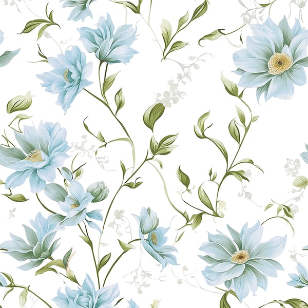 Galerie Wallpaper Product code: 89022 - Summer Breeze Wallpaper Collection - White, Green Colours -  