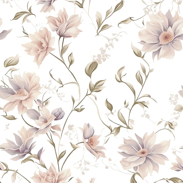 Galerie Wallpaper Product code: 89024 - Summer Breeze Wallpaper Collection - White, Green Colours -  
