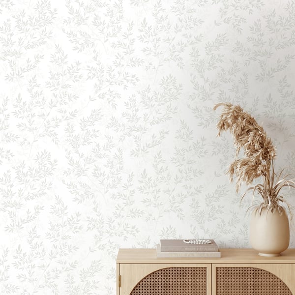 Galerie Wallpaper Product code: 89029_2 - Summer Breeze Wallpaper Collection - White, Green Colours -  