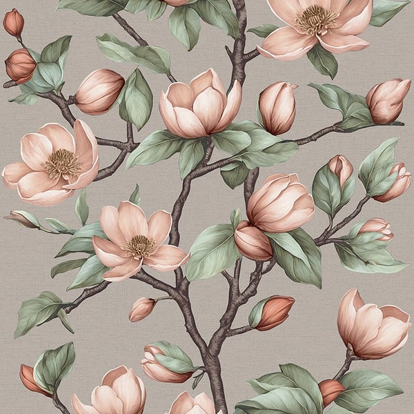 Galerie Wallpaper Product code: 89033 - Summer Breeze Wallpaper Collection - Silver Grey, Brown Colours -  