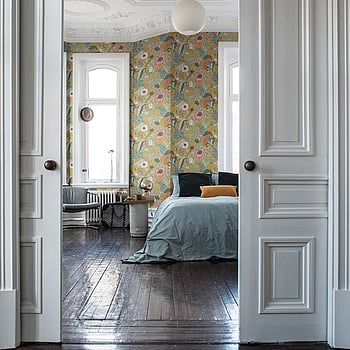 Galerie Wallcoverings Product Code 33002 - Apelviken Wallpaper Collection - Pink Yellow Blue Colours -  