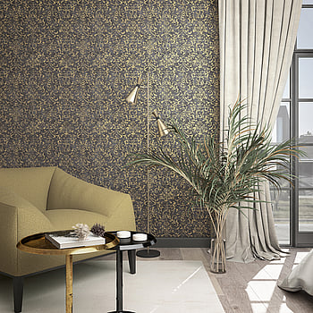 Galerie Wallcoverings Product Code 34297 - The New Design Book Wallpaper Collection - Black  Gold Colours -  
