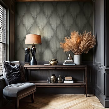 Galerie Wallcoverings Product Code 35804 - Fashion Icon Wallpaper Collection - Grey Anthracite Colours -  