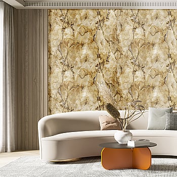 Galerie Wallcoverings Product Code 49354 - Italian Textures 3 Wallpaper Collection - gold grey Colours -  