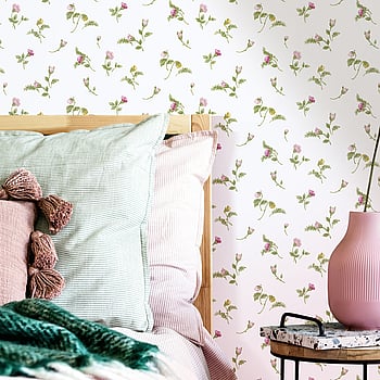 Galerie Wallcoverings Product Code 84009 - Cottage Chic Wallpaper Collection - Pink Colours -  