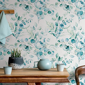 Galerie Wallcoverings Product Code 88973 - Summer Breeze Wallpaper Collection - White, Blue Colours -  