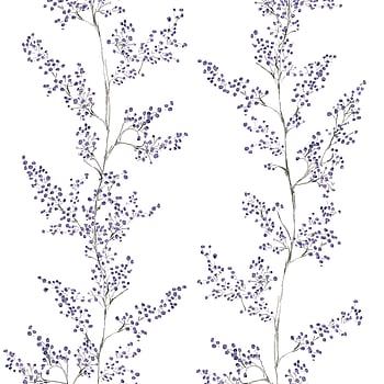 Galerie Wallcoverings Product Code 88991 - Summer Breeze Wallpaper Collection - White, Purple Colours -  