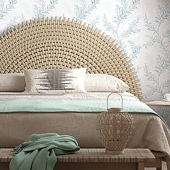 Galerie Wallcoverings Product Code 89014 - Summer Breeze Wallpaper Collection - White, Green Colours -  