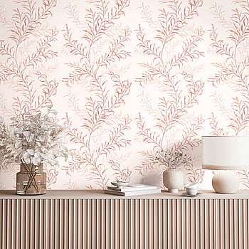Galerie Wallcoverings Product Code 89016 - Summer Breeze Wallpaper Collection - White, Pink Colours -  