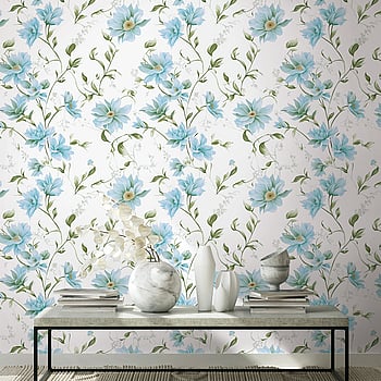 Galerie Wallcoverings Product Code 89022 - Summer Breeze Wallpaper Collection - White, Green Colours -  