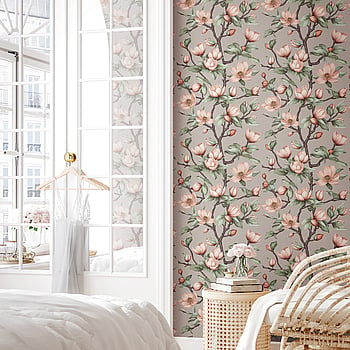 Galerie Wallcoverings Product Code 89033 - Summer Breeze Wallpaper Collection - Silver Grey, Brown Colours -  