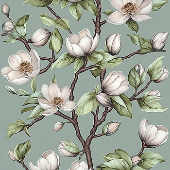 Galerie Wallcoverings Product Code 89037 - Summer Breeze Wallpaper Collection - Green, White Colours -  