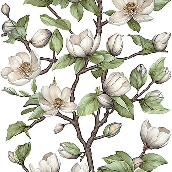 Galerie Wallcoverings Product Code 89038 - Summer Breeze Wallpaper Collection - White, Green Colours -  