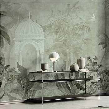 Galerie Wallcoverings Product Code BB30197 - Bombay Design Wallpaper Collection - Green Colours -  