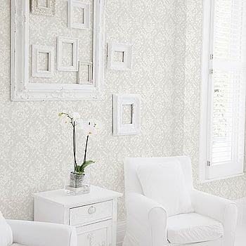 Galerie Wallcoverings Product Code G45013 - Vintage Rose Wallpaper Collection - Grey Colours -  