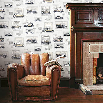 Galerie Wallcoverings Product Code G56136 - Nostalgie Wallpaper Collection - Silver Grey Colours -  