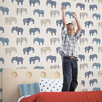 Galerie Wallcoverings Product Code G56528 - Just 4 Kids 2 Wallpaper Collection - Blue Beige Colours -  